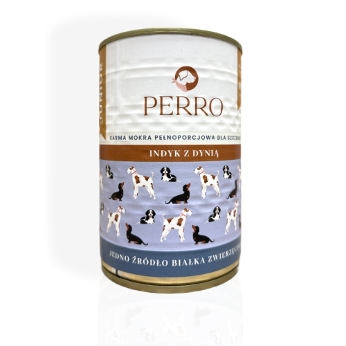Perro Junior Indyk z Dynią 400g | przysmaki dla psa