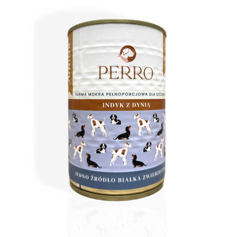 Perro Junior Indyk z Dynią 400g | przysmaki dla psa