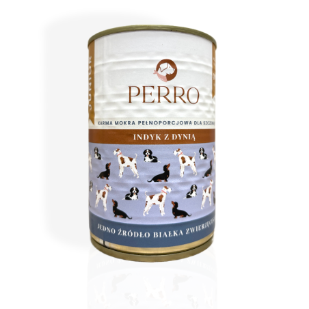 Perro Junior Indyk z Dynią 400g | przysmaki dla psa