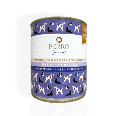 Perro Gourmet Bażant z Gruszką 800g | mokra karma dla psa