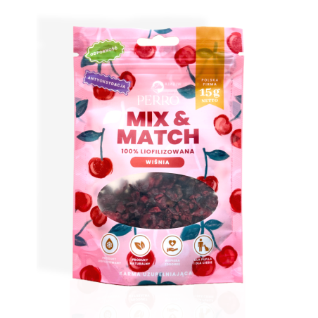 Perro Mix & Match Liofilizowana Wiśnia 15g | przysmaki dla psa