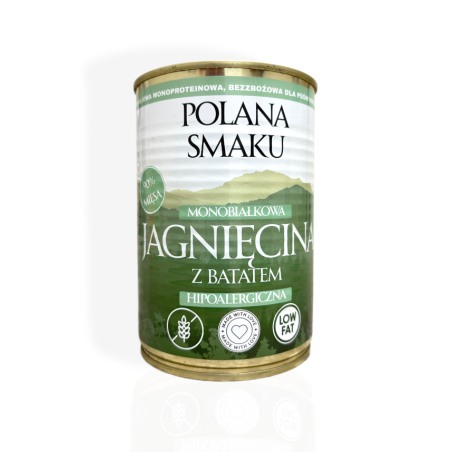 Polana Smaku Jagnięcina z Batatem 400g | mokra karma dla psa