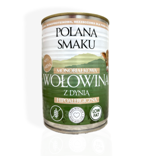 Polana Smaku Wołowina z Dynią 400g | mokra karma dla psa