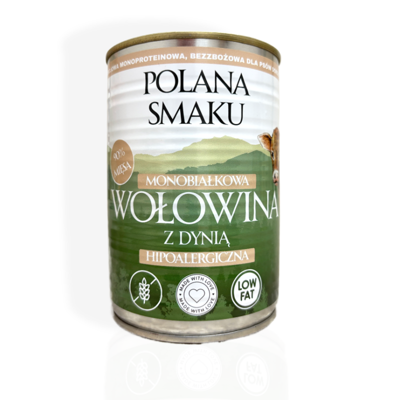 Polana Smaku Wołowina z Dynią 400g | mokra karma dla psa
