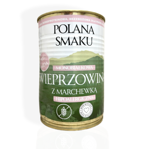 Polana Smaku Wieprzowina z Marchewką 400g | mokra karma dla psa