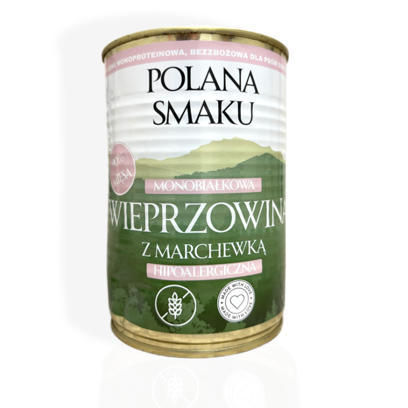 Polana Smaku Wieprzowina z Marchewką 400g | mokra karma dla psa