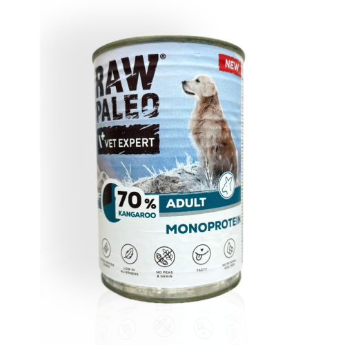 Raw Paleo Adult Mokra Karma dla Psa z Kangurem 400g | mokra karma dla psa