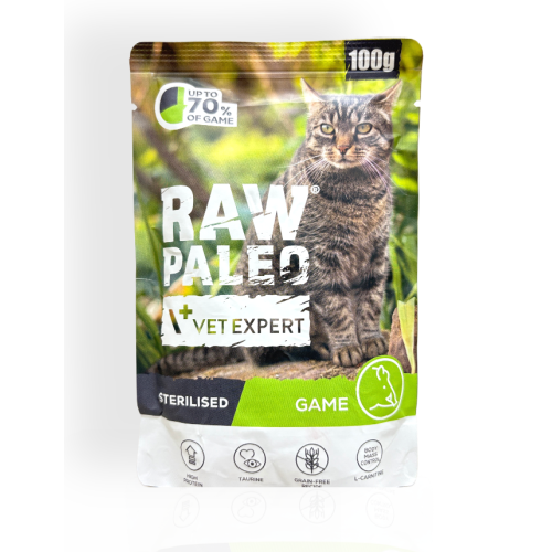 Raw Paleo Adult Sterilised Mokra Karma dla Kota z Dziczyzną 100g | mokra karma dla kota