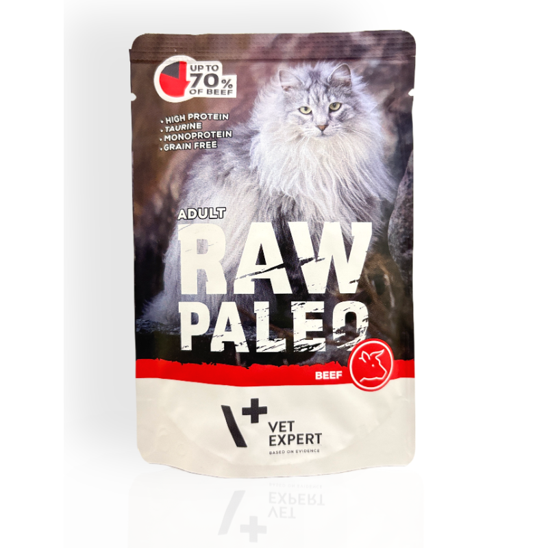 Raw Paleo Adult Mokra Karma dla Kota z Wołowiną 100g | mokra karma dla kota