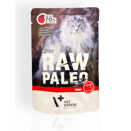 Raw Paleo Adult Mokra Karma dla Kota z Wołowiną 100g | mokra karma dla kota