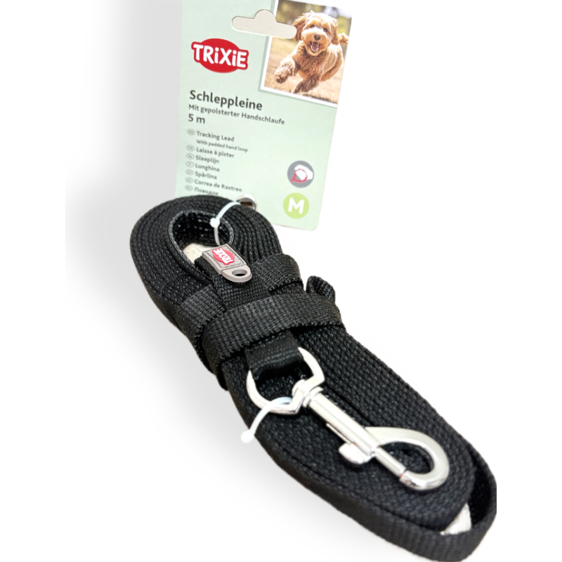 Trixie Smycz Treningowa Czarna 5m | smycz dla psa