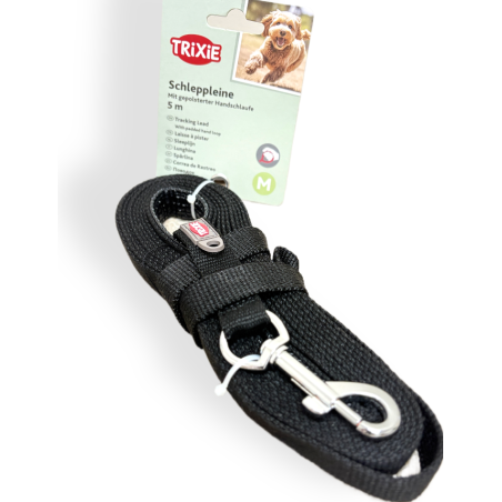 Trixie Smycz Treningowa Czarna 5m | smycz dla psa