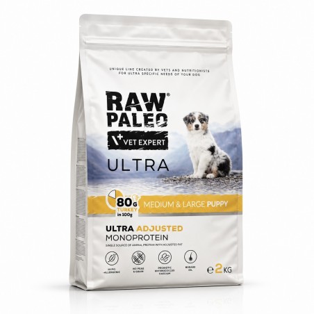Raw Paleo Ultra Turkey Medium & Large Puppy 2kg | Sucha karma dla psa