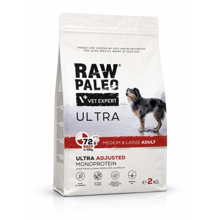 Raw Paleo Ultra Beef Medium & Large Adult 2kg | Sucha karma dla psa