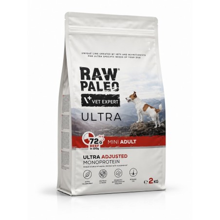 Raw Paleo Ultra Beef Mini Adult 2kg | Sucha karma dla psa