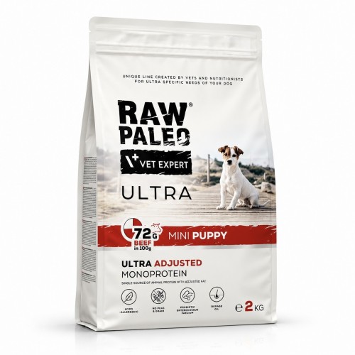 Raw Paleo Ultra Beef Mini Puppy 2kg | Sucha karma dla psa