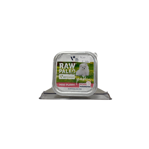 Raw Paleo Mini Puppy Pâté Pork 150g | Mokra karma dla szczeniąt