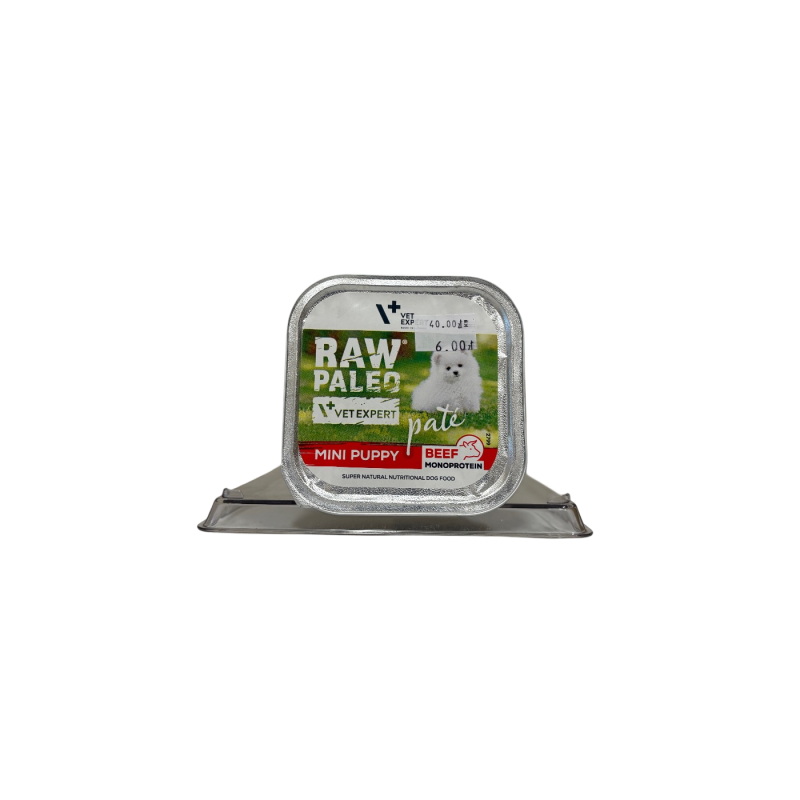 Raw Paleo Mini Puppy Pâté Beef 150g | Mokra karma dla szczeniąt