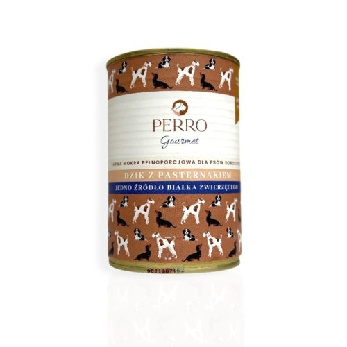 Perro Gourmet Dzik z Pasternakiem 400g | Karma
