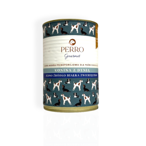 Perro gourmet konina z dynią 400g | Perro