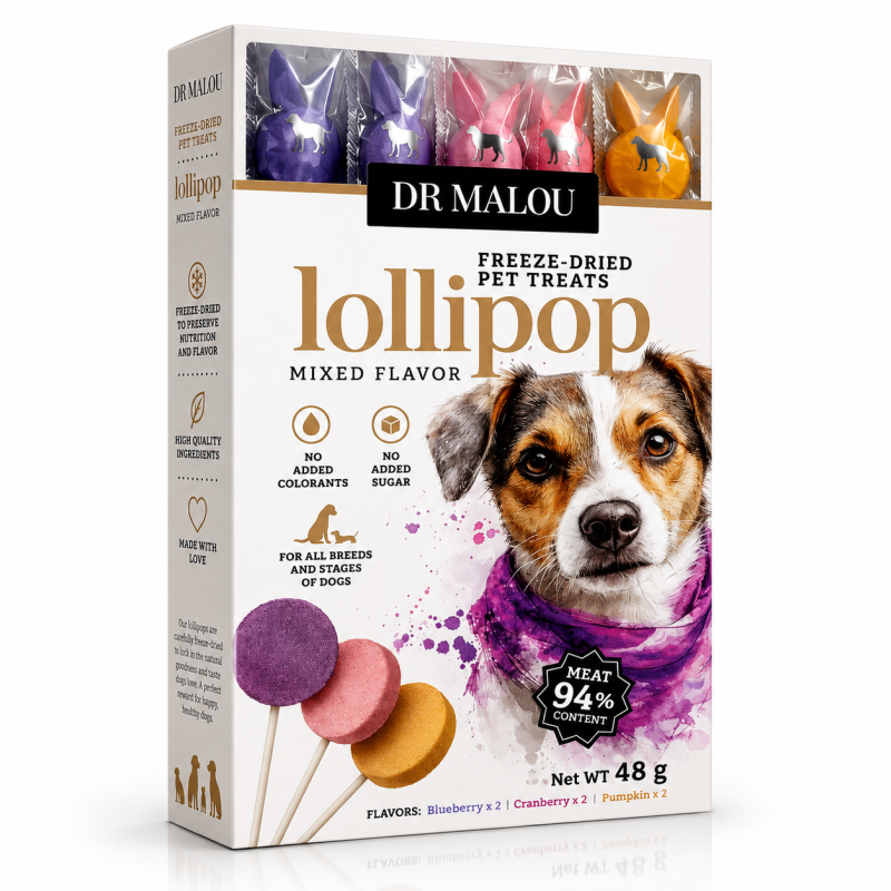 Dr Malou Liofilizowany Lizak Dla Psa 48g | Dr Malou