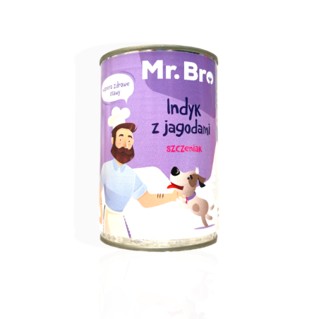 MR.Bro Indyk z Jagodami Szczeniak 400g | MR.Bro