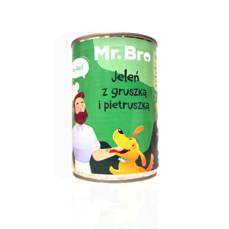 MR.Bro Jeleń z Gruszką i Pietruszką 400g