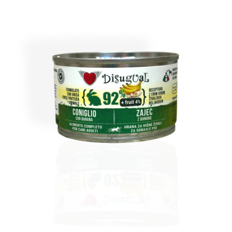 Disugual Adult Królik z Bananem 150g | mokra karma dla psa