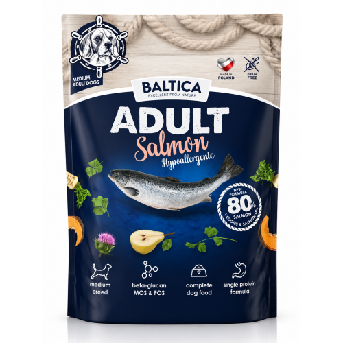 Baltica Salmon Hypoallergenic M 1kg | Sucha z Łososiem