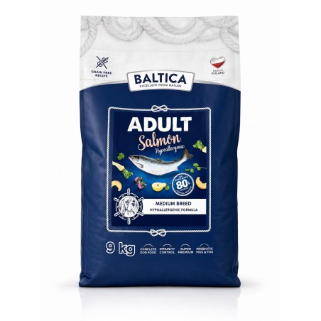 Baltica Karma Sucha Adult Salmon Hypoallergenic M 9kg | Baltica