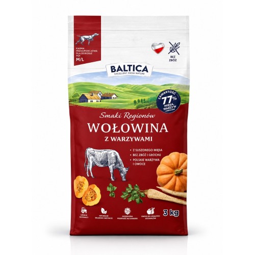 Baltica Jagnięcina z Królikiem M/L 12kg | Duża Paczka