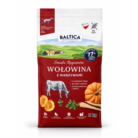Baltica Jagnięcina z Królikiem M/L 12kg | Duża Paczka