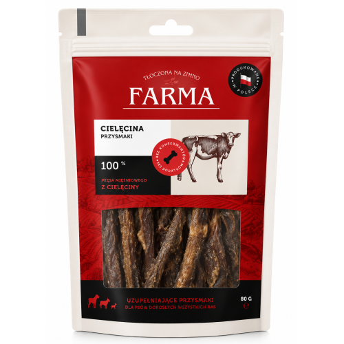 FARMA PASKI Z CIELĘCINY PRZYSMAK 80G | FARMA