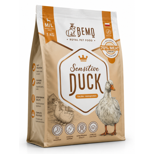 Bemo Sensitive Kaczka Mono M/L 1kg | Sucha karma