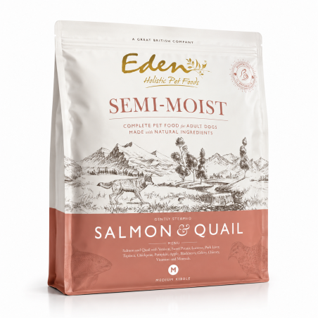 Eden Karma Półwilgotna Łosoś i Przepiórka 2kg | Soft Dog Food