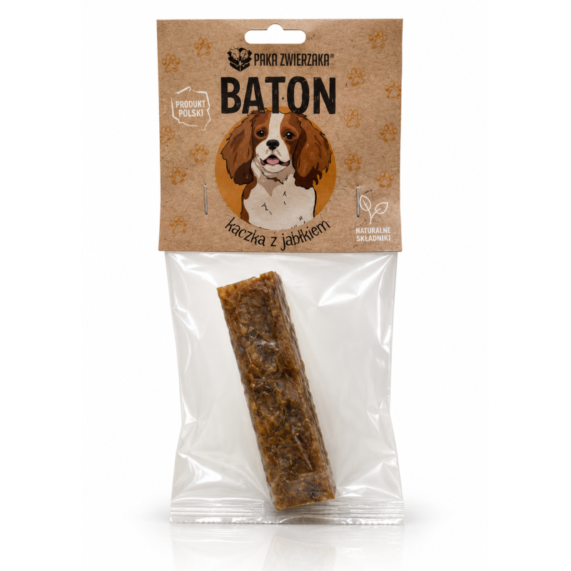 Paka Zwierzaka Baton Kaczka z Jabłkiem 28g | Przysmak Premium
