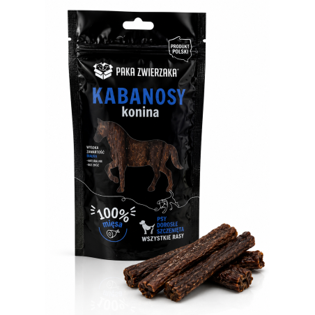 Paka Zwierzaka Kabanosy Konina 3szt 80g | Gryzak