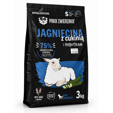 Paka Zwierzaka Karma Jagnięcina Z Cukinią S 3kg | Paka Zwierzaka