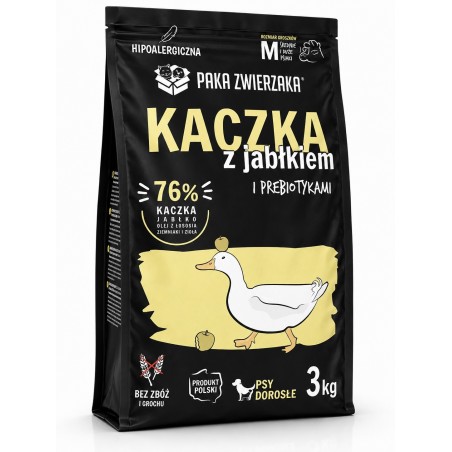 Paka Zwierzaka Kaczka z Jabłkiem M 9kg | Sucha dla Psa