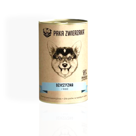 Paka Zwierzaka Dziczyzna Z Łososiem 400g | Karma
