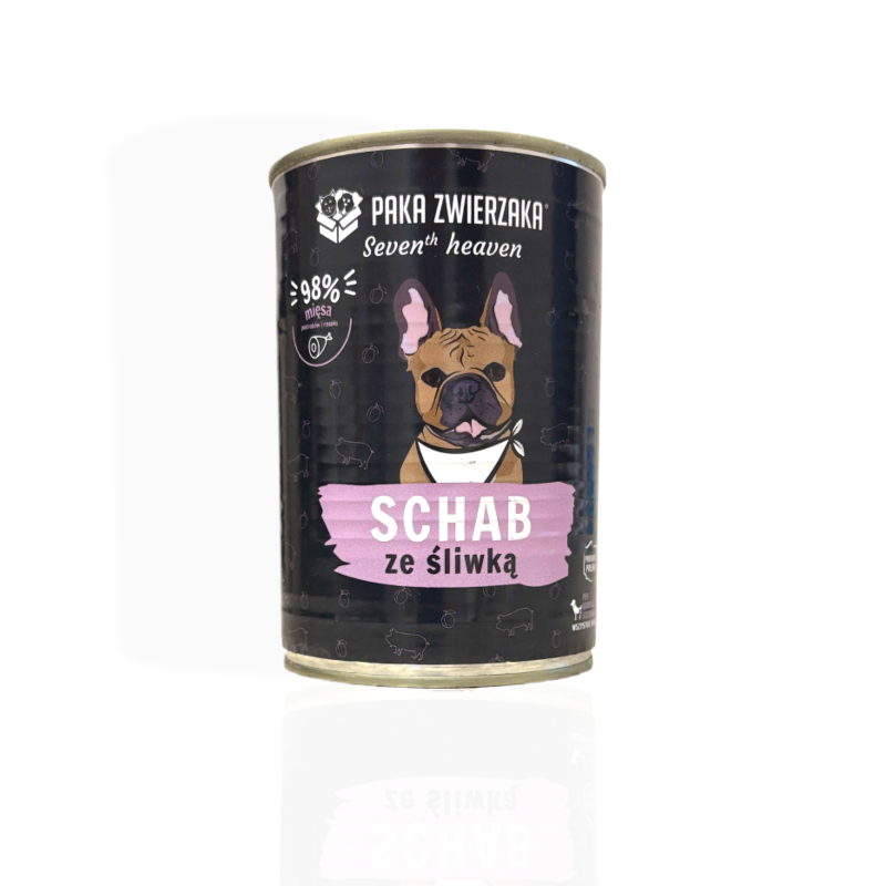 Paka Zwierzaka Schab ze Śliwką 400g | Mokra Karma
