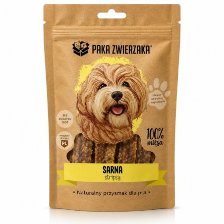 Paka Zwierzaka Stripsy Sarna 100% 70g | Paka Zwierzaka