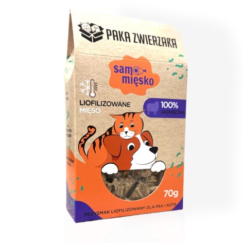 Paka Zwierzaka Liofilizowane Mięsko Jagnięcina 70g | Premium