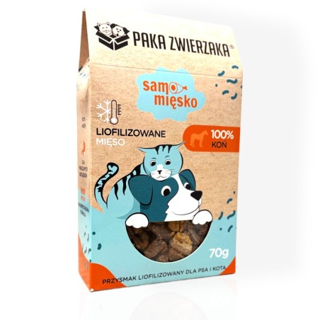 Paka Zwierzaka Liofilizowana Konina 70g | Premium Karton