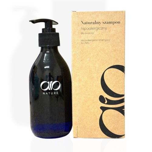 Aio Naturalny szampon hipoalergiczny dla zwierząt 250ml | szampon dla psa i kota