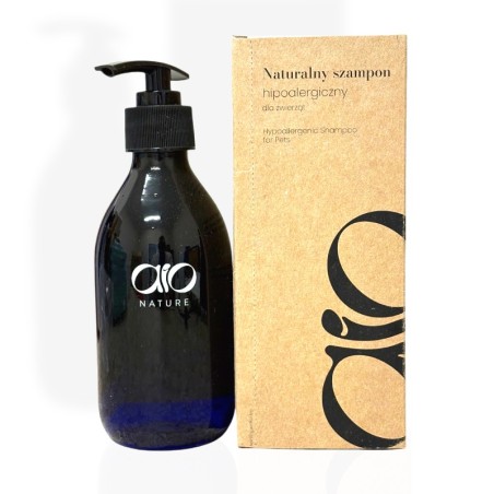 Aio Naturalny szampon hipoalergiczny dla zwierząt 250ml | szampon dla psa i kota