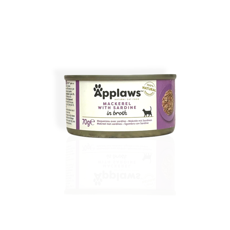 Applaws Makrela z sardynką w galarecie puszka 70 g | mokra karma dla kota