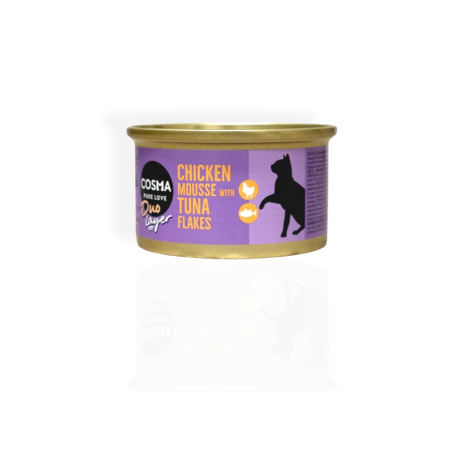 Cosma Duo Mus Kurczak Tuńczyk 70g | Mus dla kota premium