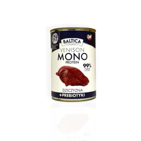 Baltica Nutraceutic Mono Dziczyzna z Prebiotykami 400g | karma mokra dla psa
