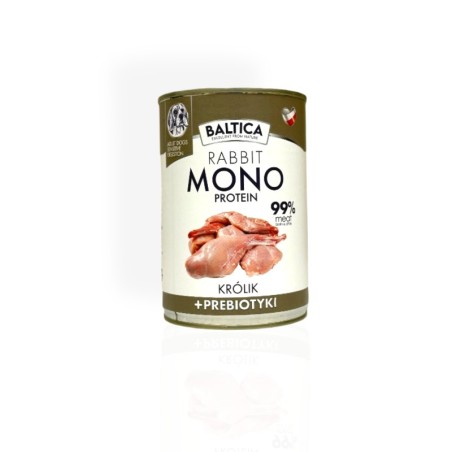 Baltica Nutraceutic Mono Królik z Prebiotykami 400g | karma mokra dla psa
